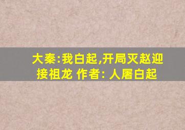 大秦:我白起,开局灭赵迎接祖龙 作者: 人屠白起